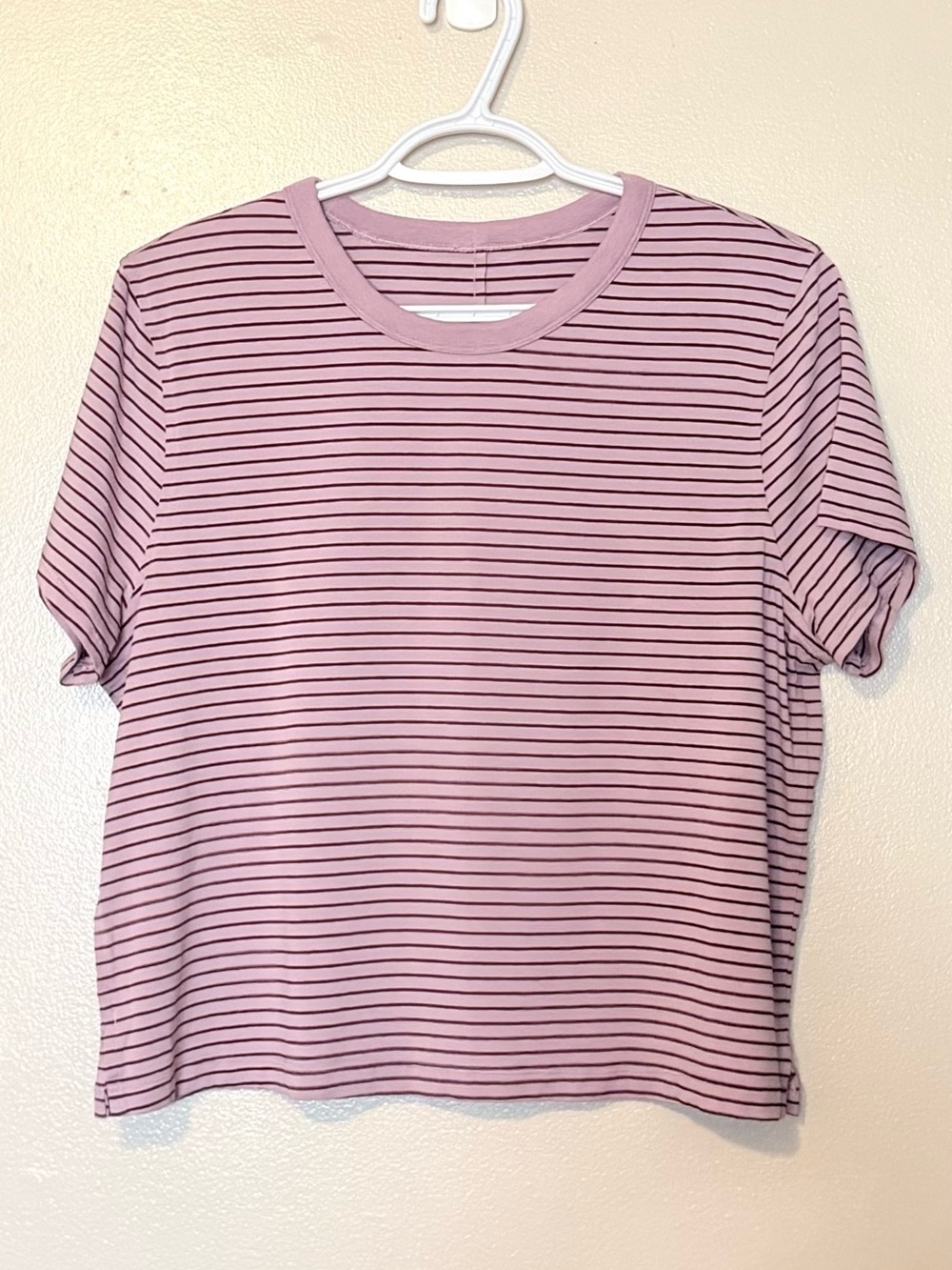 lululemon athletica Striped Short-Sleeve Tee